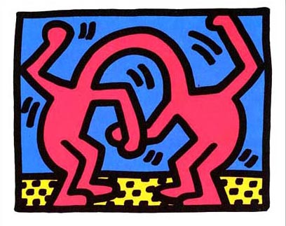 Haring UNTITLED #4 FROM POP SHOP II